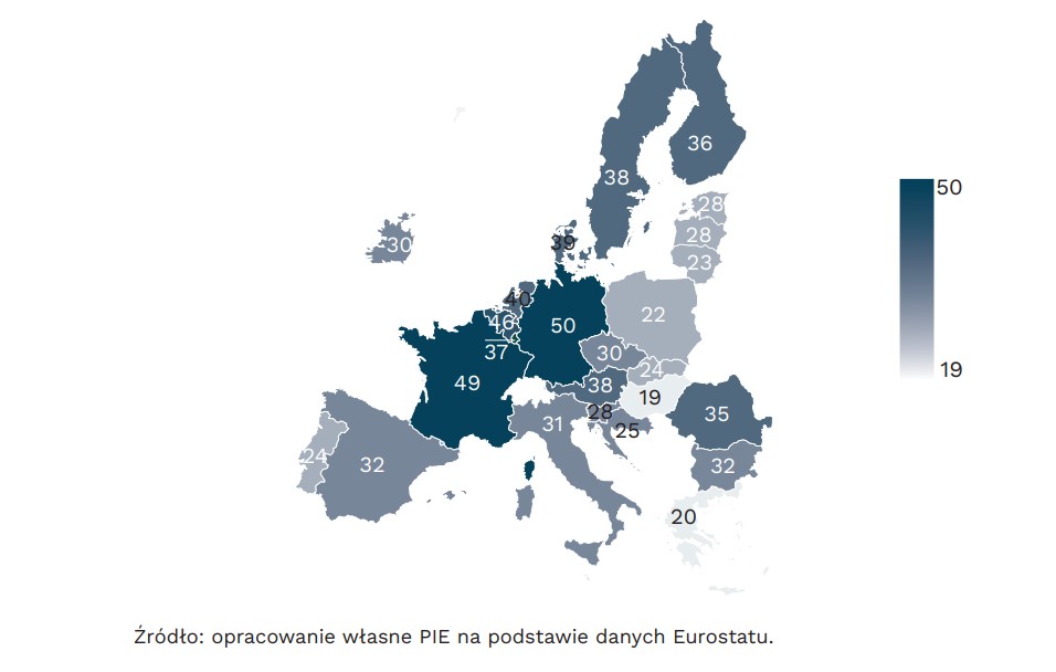 Średnie godzinowe wynagrodzenia w IT (EUR)