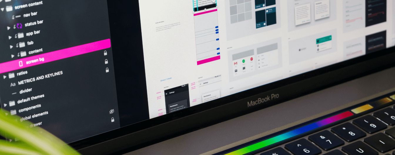 ux design na macbooku