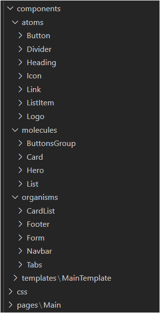 components atomic design