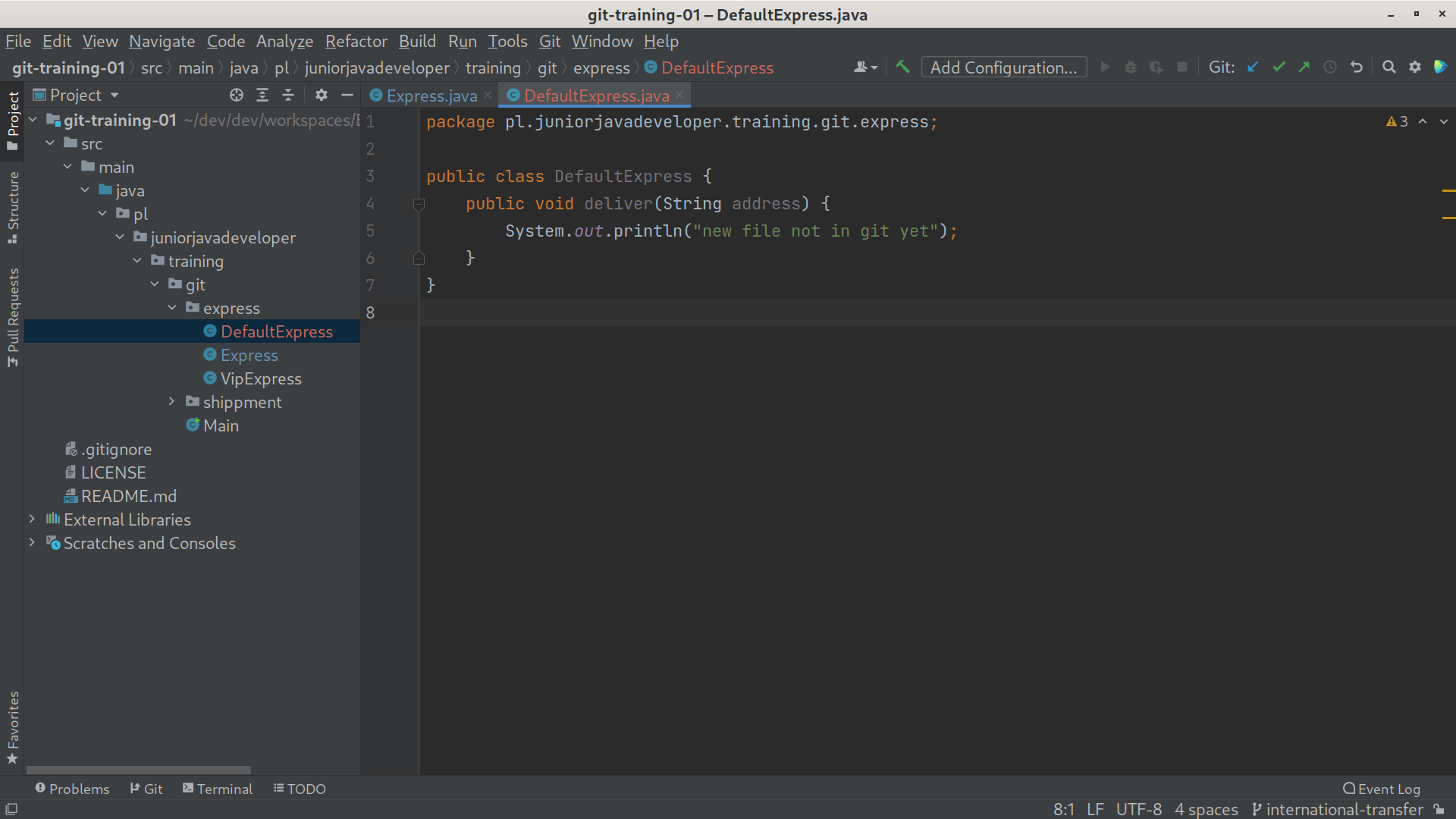 git intellij commit changes