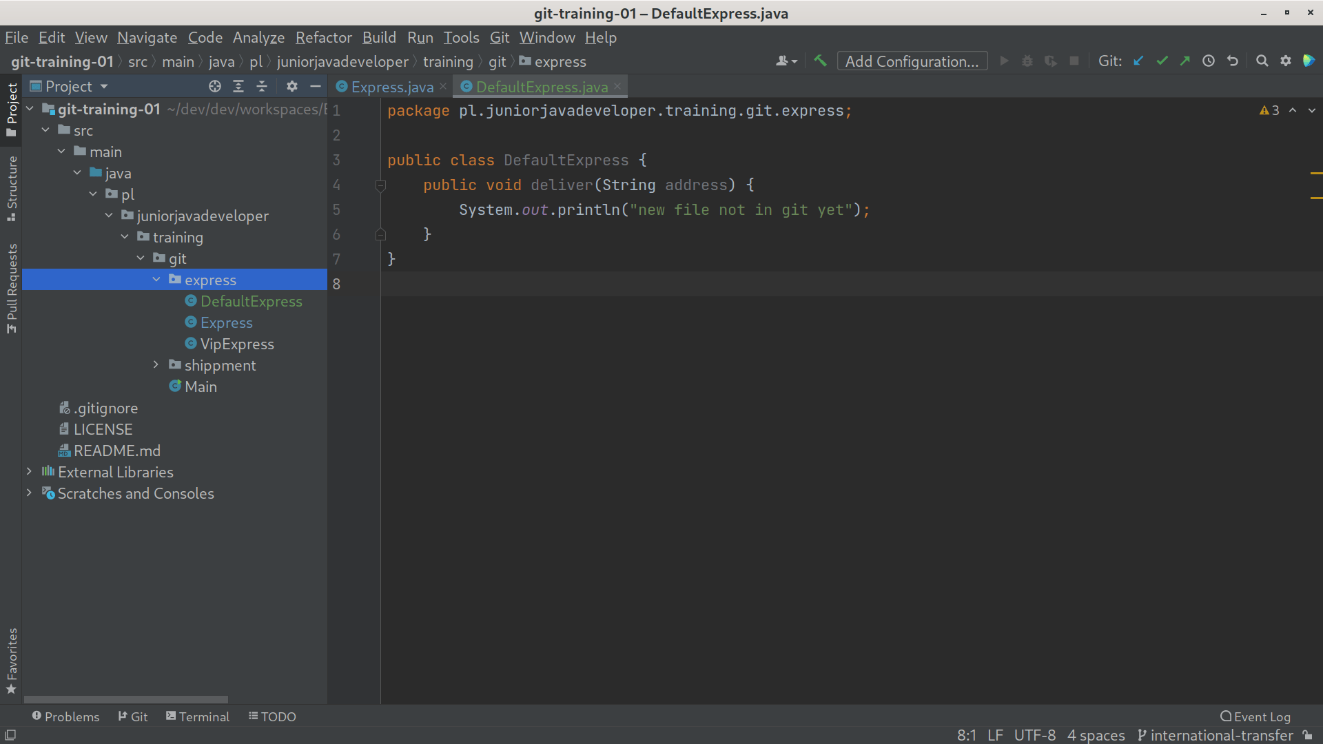 git intellij commit