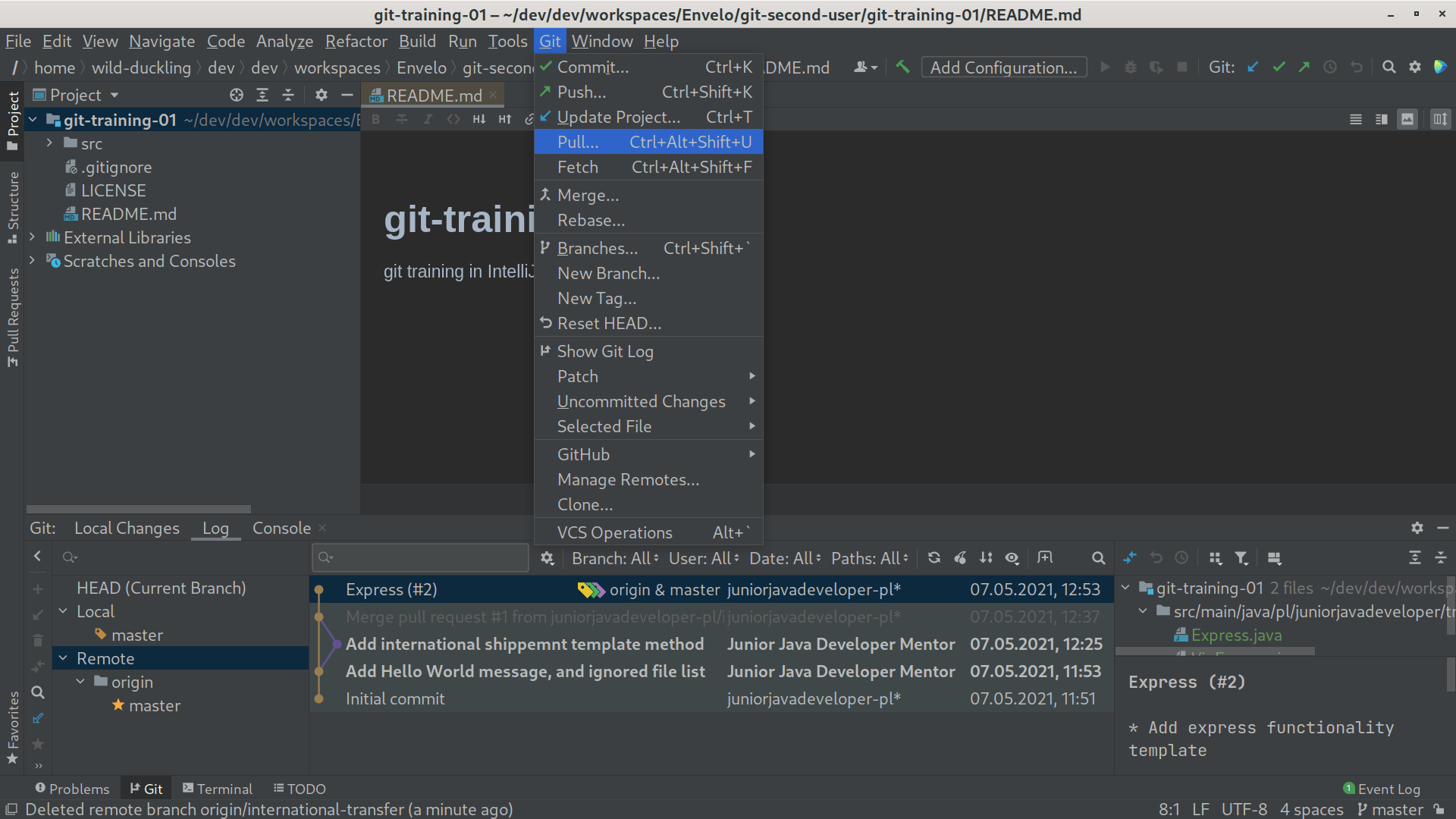 git pull