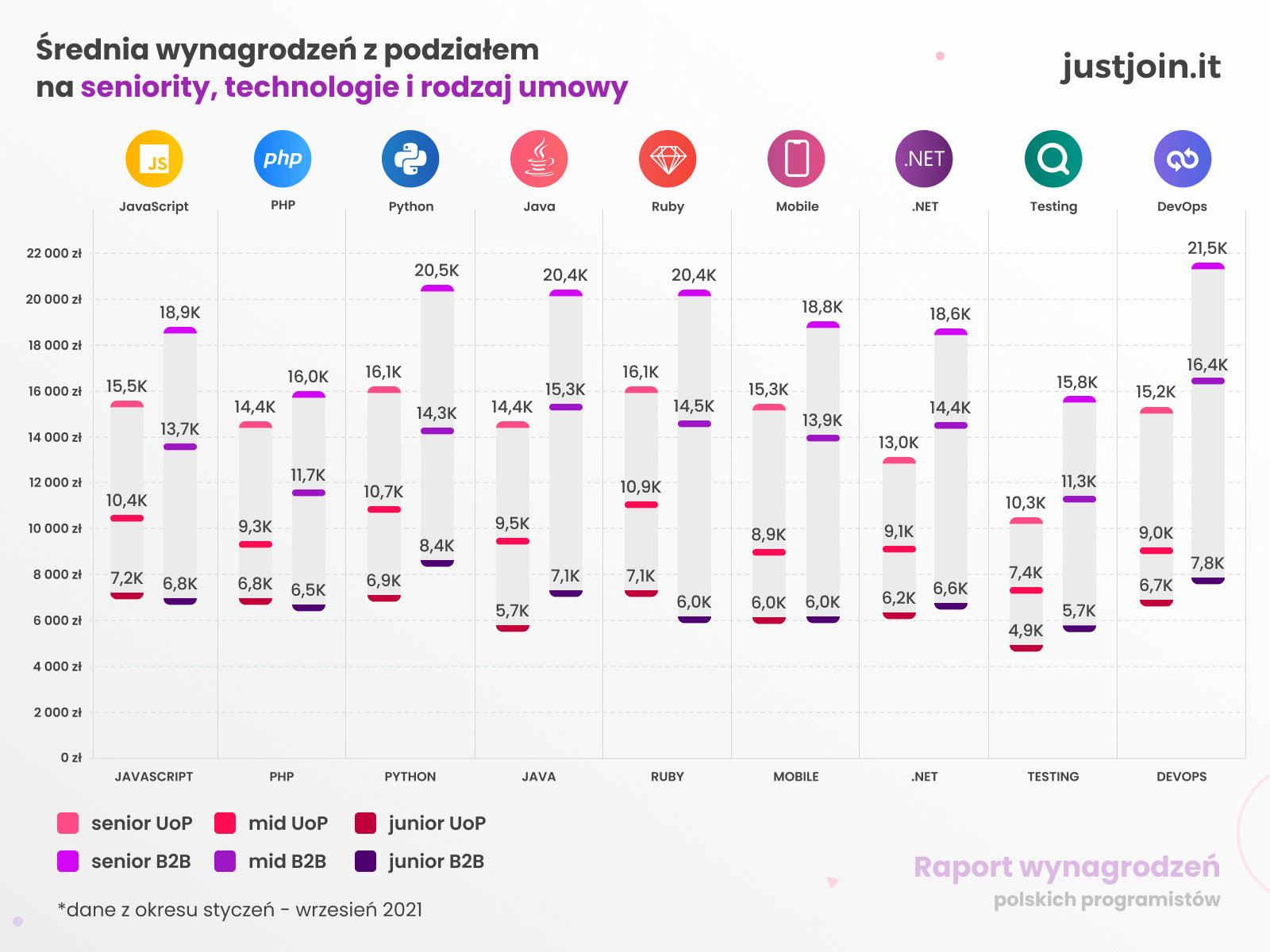 Raport wynagrodzeń programistów 